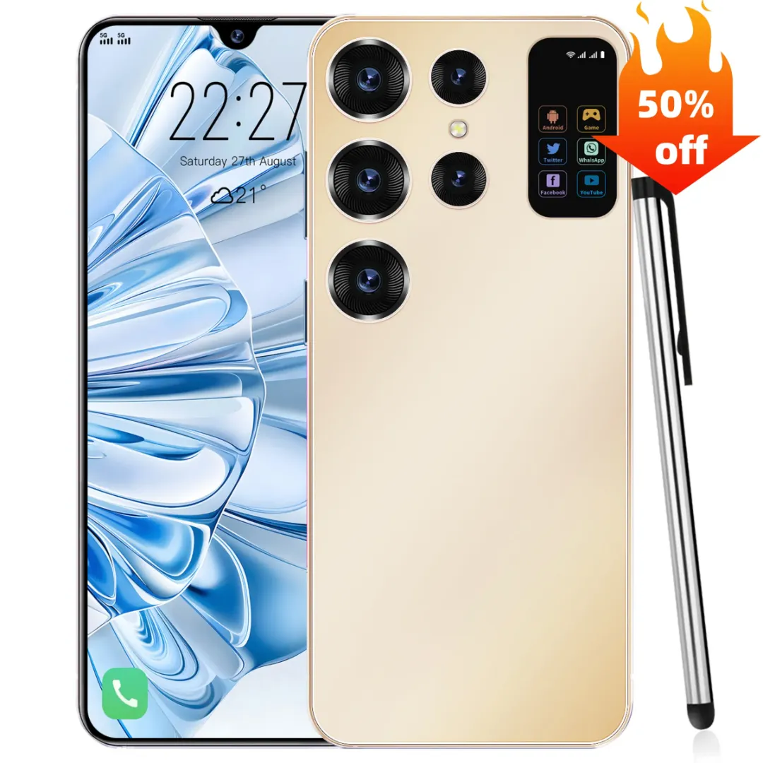 Smartphone Android 5G – 12 Go RAM, 256 Go ROM, Écran >7", Caméra 108 MP, Batterie 7000 mAh
