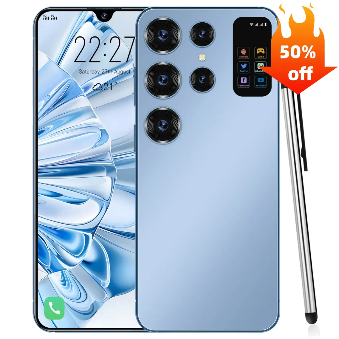 Smartphone Android 5G – 12 Go RAM, 256 Go ROM, Écran >7", Caméra 108 MP, Batterie 7000 mAh