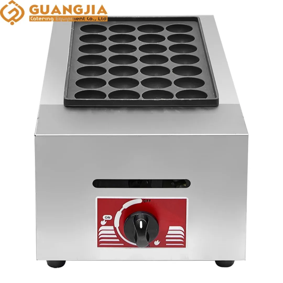 Machine à Takoyaki 28 Moules – Modèle Gaz ou Électrique – Cuisson Rapide – Inox Professionnel pour Boulettes et Snacks