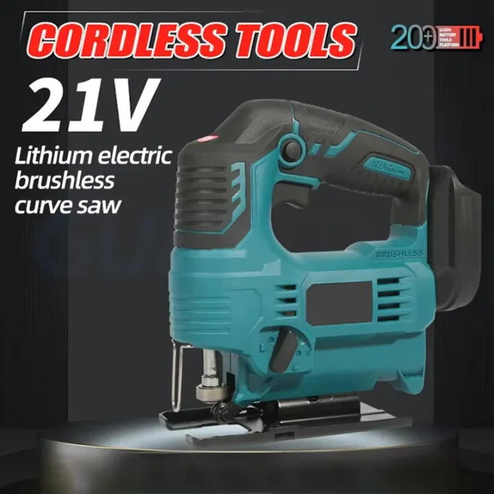 Scie Sauteuse Sans Fil 21V – Brushless à Batterie Lithium Rechargeable, Puissante et Polyvalente