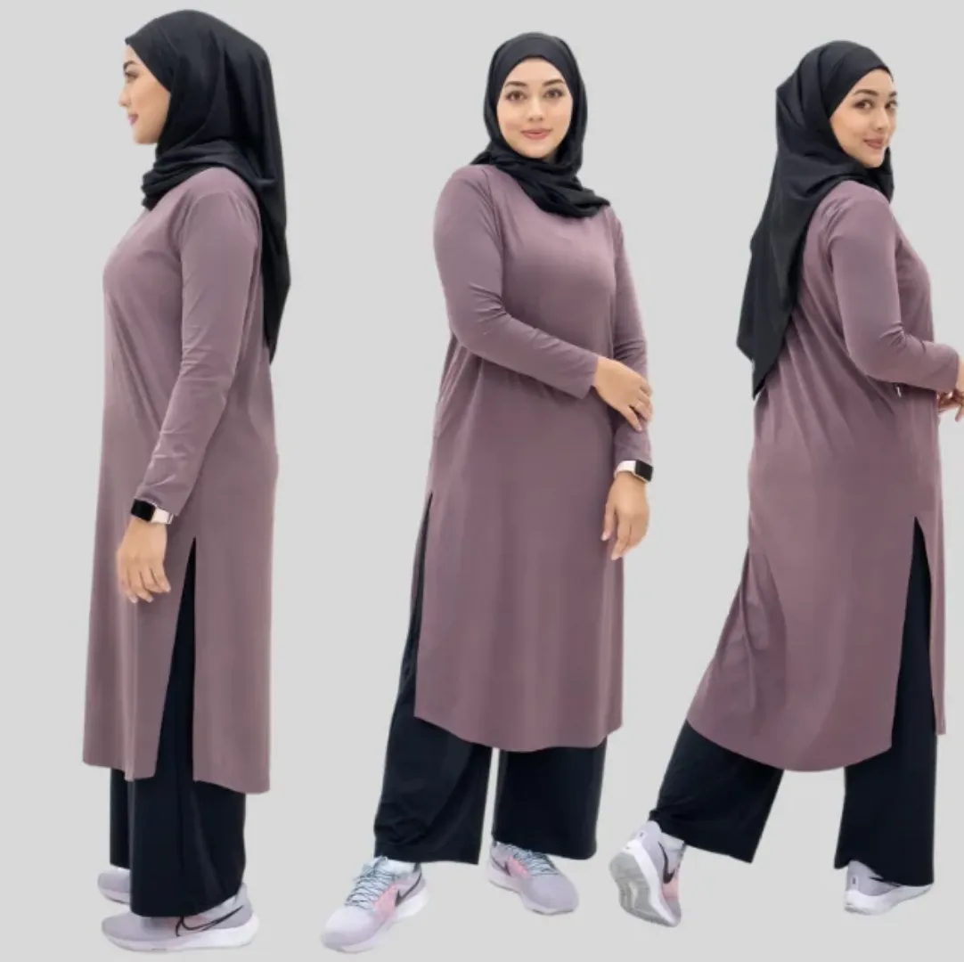 Ensemble Sport Modeste Femme – Tunique Longue et Pantalon Large