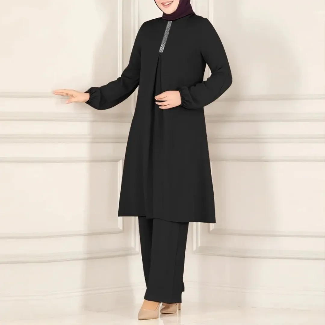 Ensemble Sport Modeste Femme – Tunique Longue et Pantalon Large