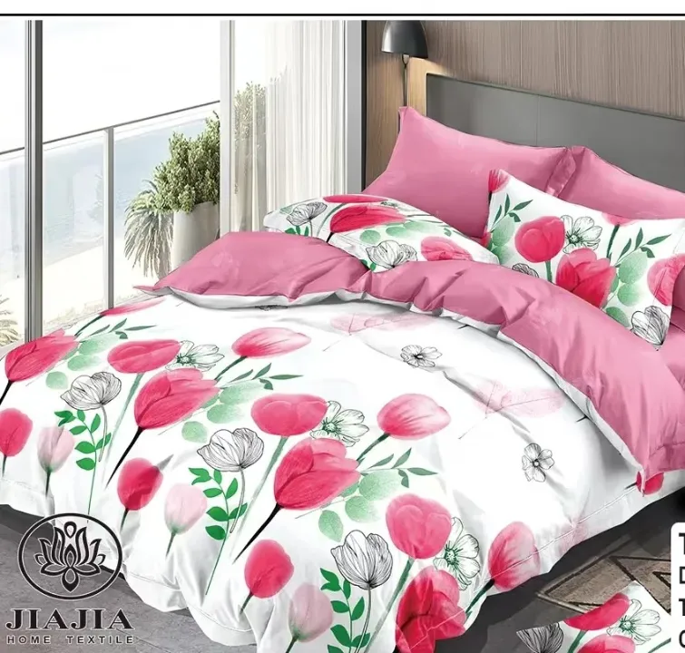 Parure de Lit 4 Pièces – 2 Draps + 2 Taies – 240×260 cm – Coton 100% – Motifs Variés