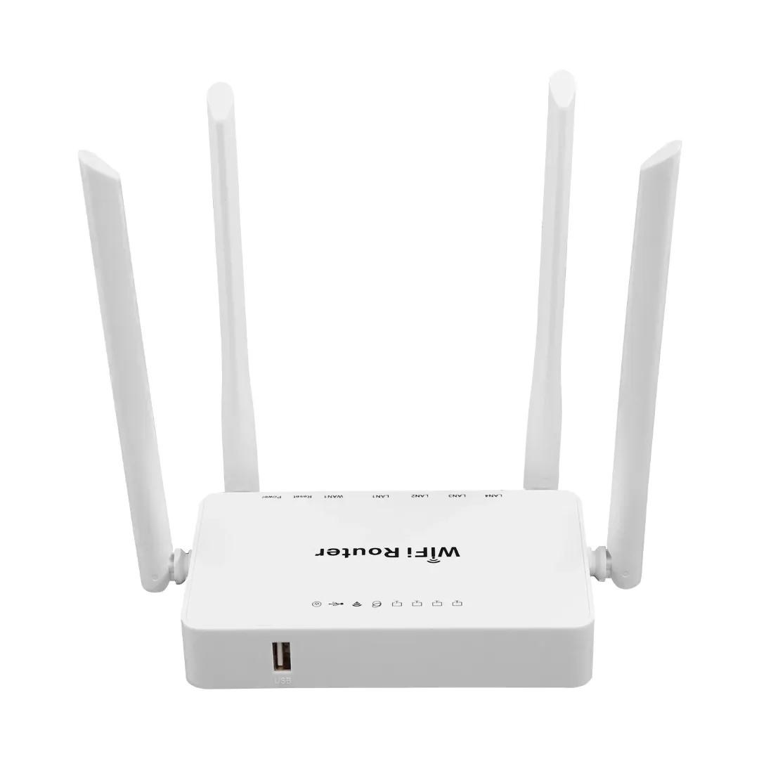 Routeur Wi-Fi OpenWRT 300 Mbps – 4 Antennes Externes – MT7620N – Sécurité WPA-PSK – Port USB 2.0 – Réseau Domestique et Bureau