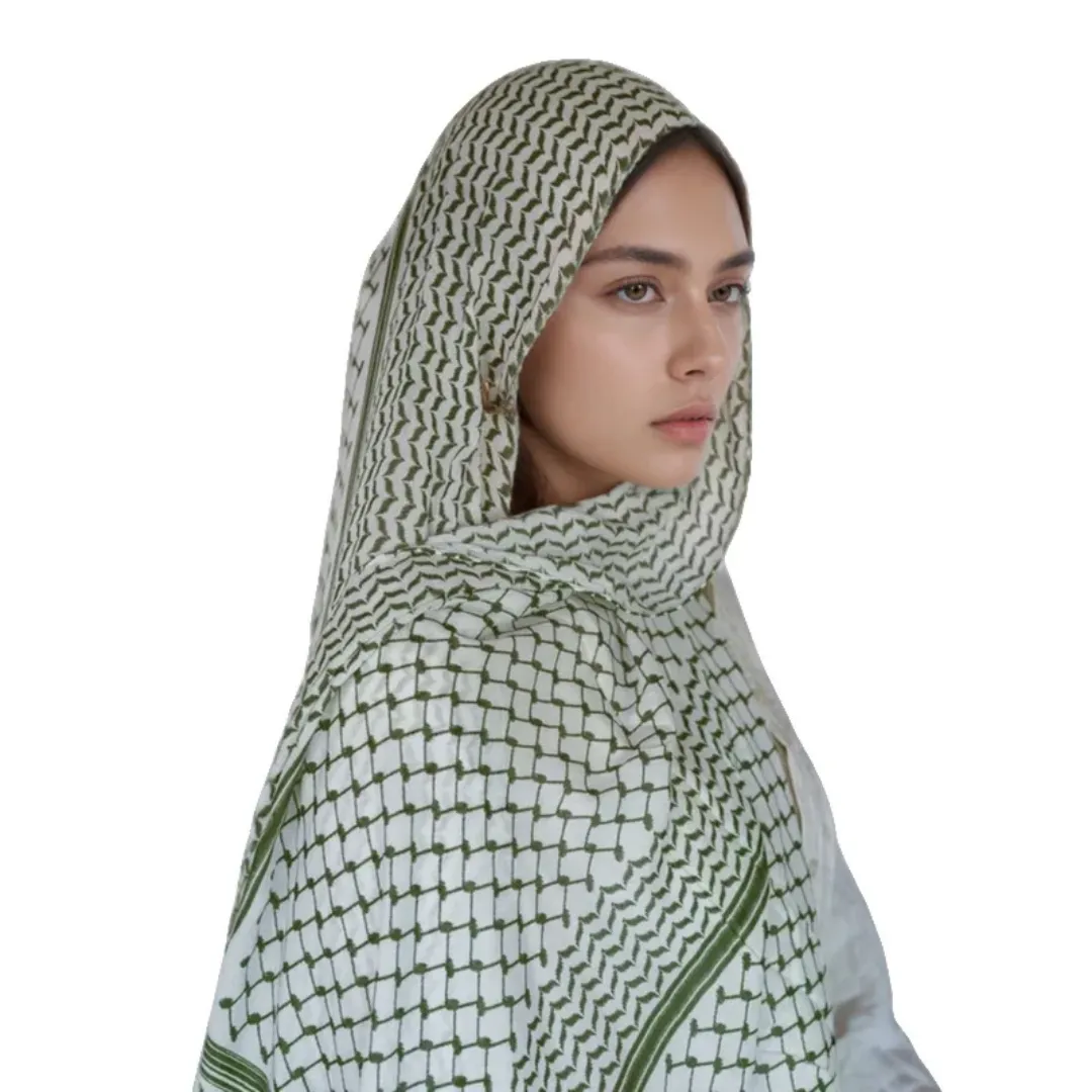 Abaya Élégance Perlée – Manches Brodées et Hijab Assorti
