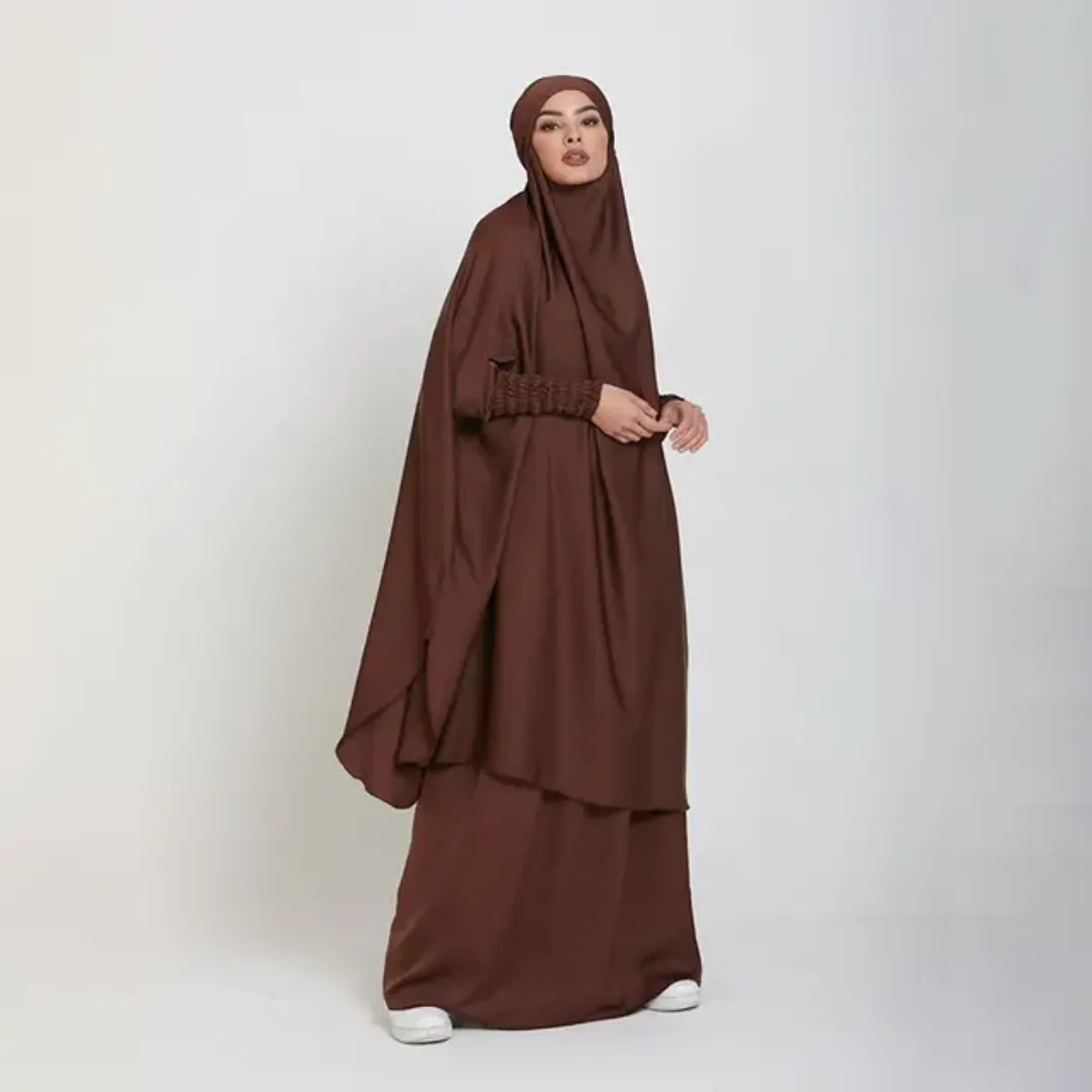 Jilbab 2 Pièces avec Niqab – Élégance Totale et Couverture Complète