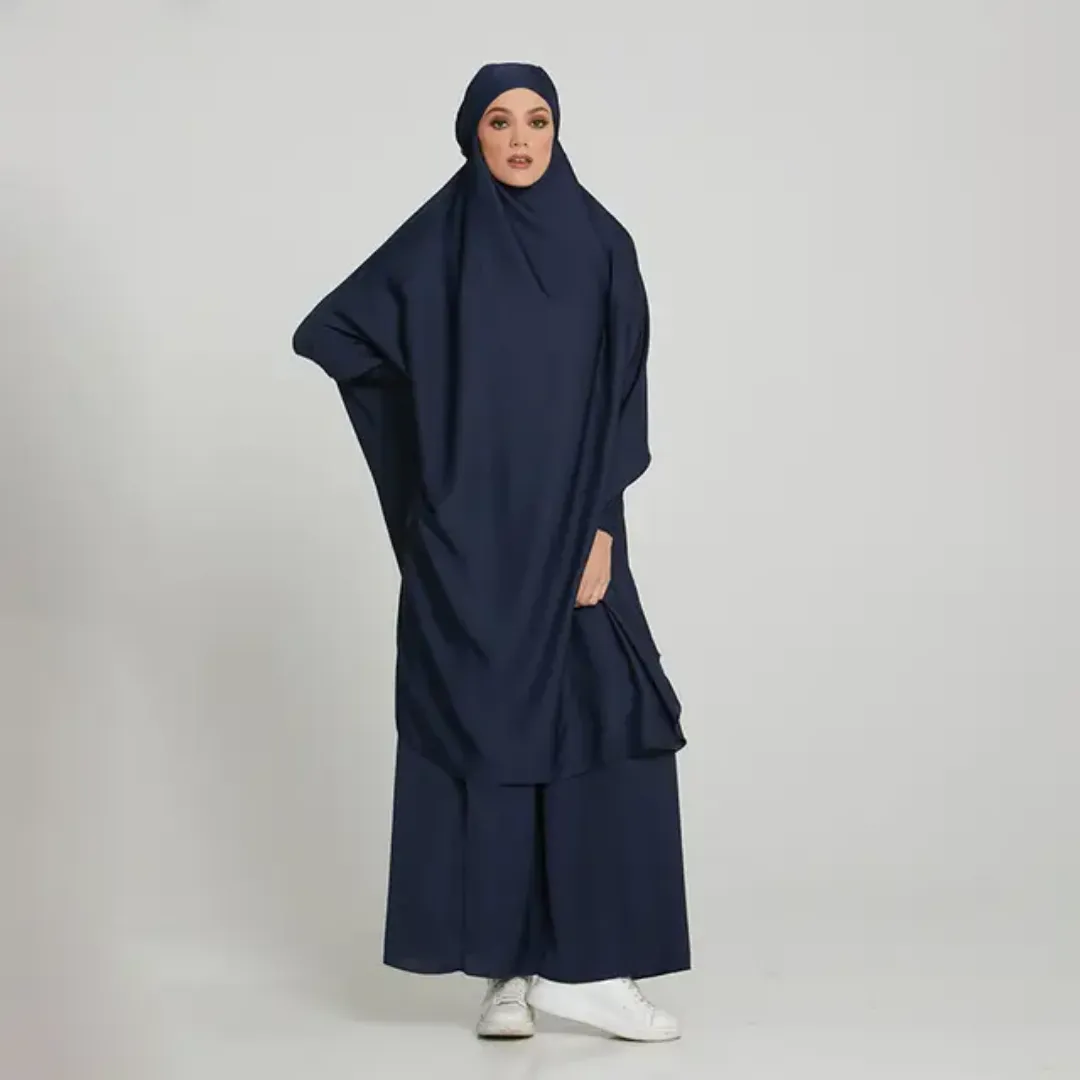 Jilbab 2 Pièces avec Niqab – Élégance Totale et Couverture Complète