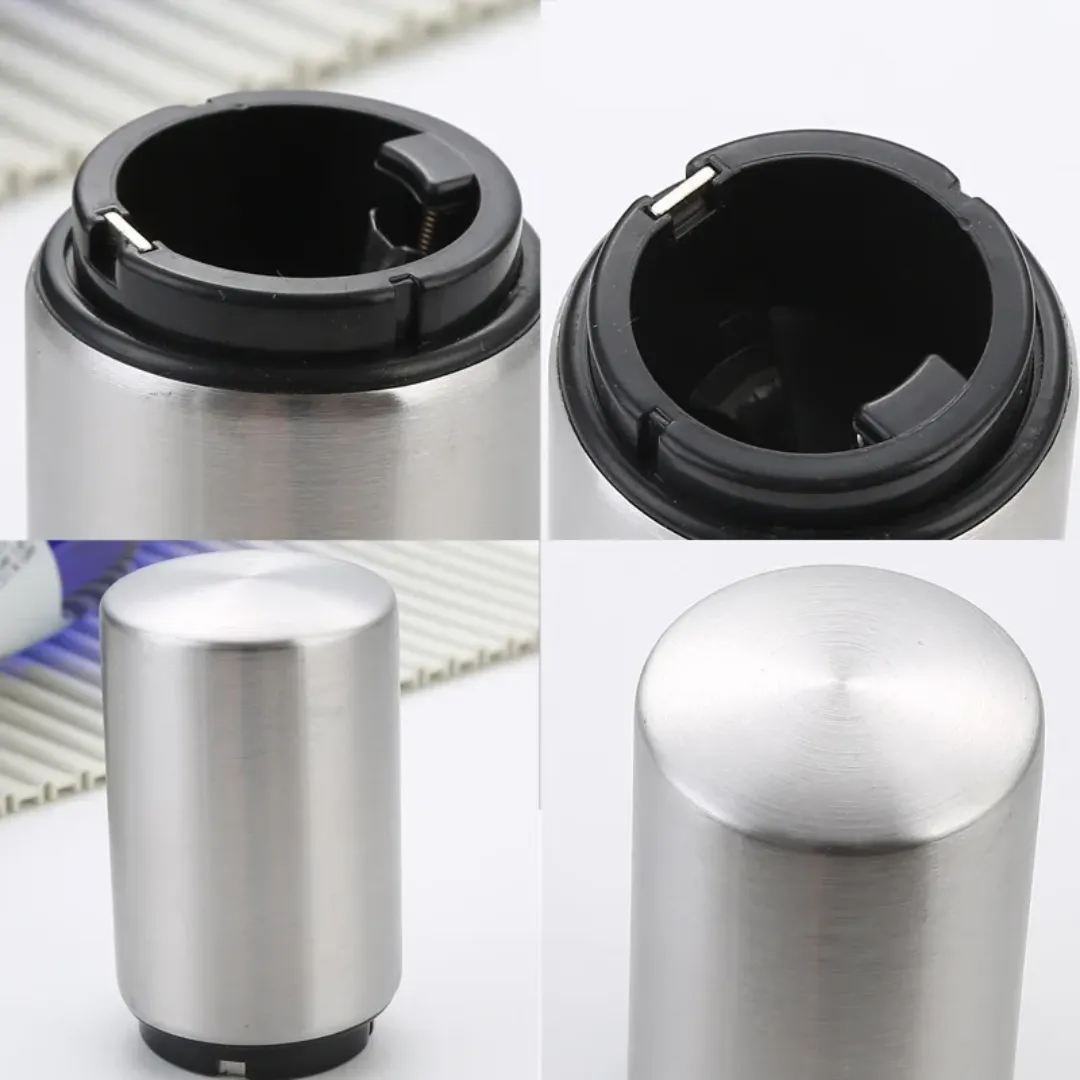 Ouvre-Bouteille Automatique à Pression – Acier Inoxydable – Design Élégant – Pour Bière & Boissons