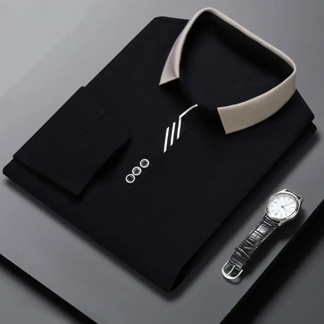 Polo Homme Chic et Respirant – Manches Courtes, Coupe Affaires Décontractée Été 2024