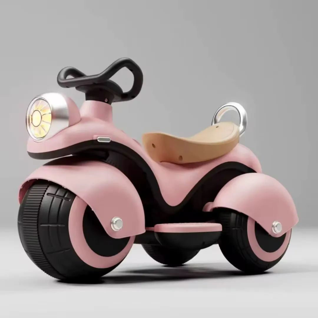 Moto Porteur Enfant 3 Roues – Design Moderne avec Phare Avant