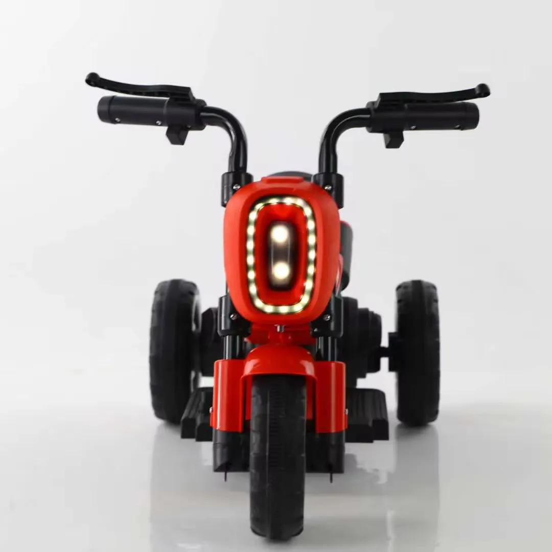 Moto Électrique Enfant 3 Roues – Design Moderne avec Phare LED et Roues Stabilisées