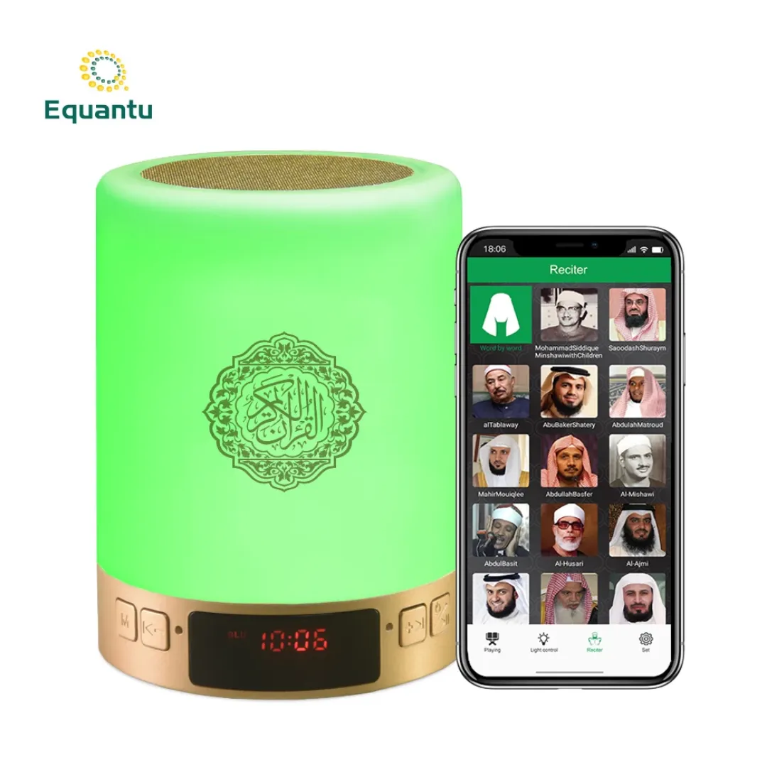 Lampe Coranique Bluetooth avec Affichage LED, Contrôle via Application – Réveil et Haut-Parleur Intégré