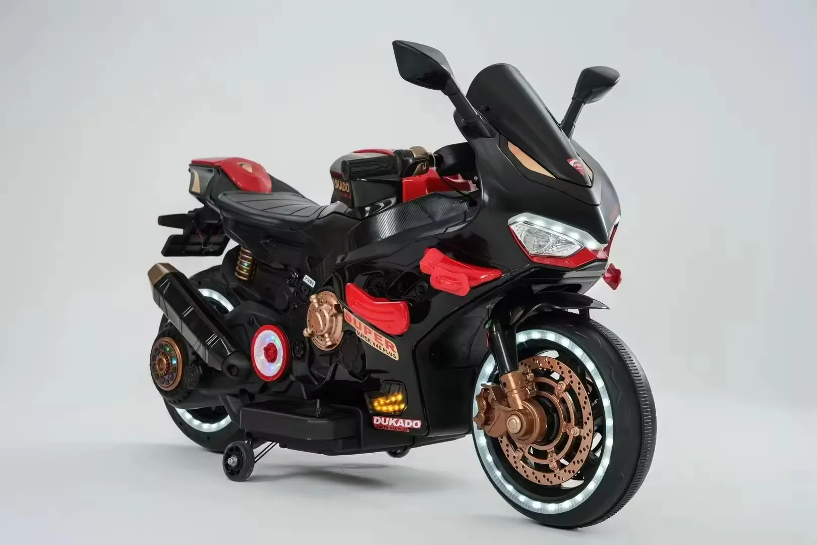 Moto Électrique Enfant Sport Design DUKADO – Éclairage LED & Roues Stylées