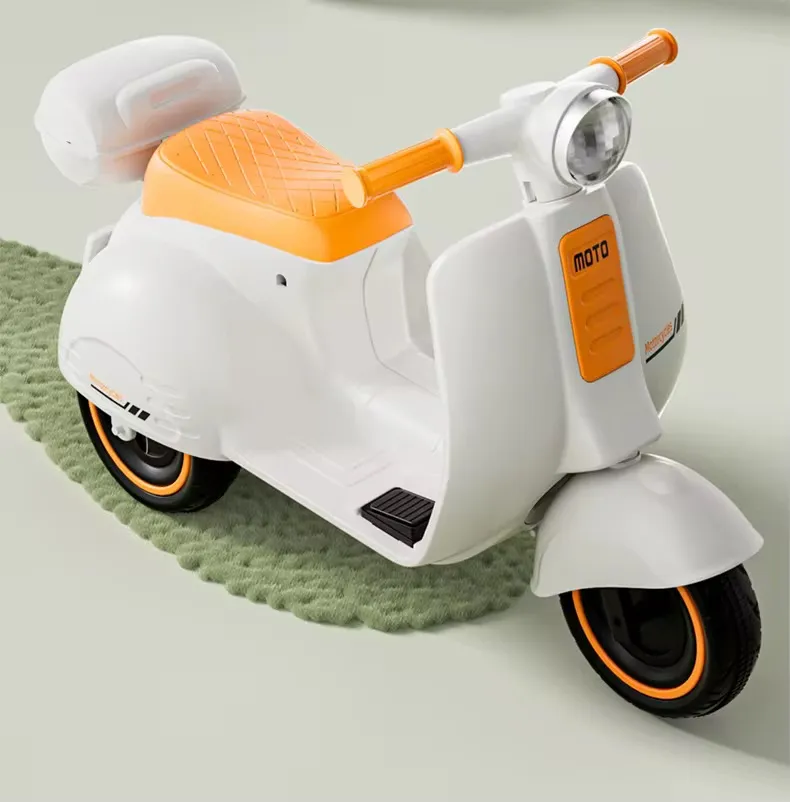 Moto Électrique Enfant – Design Vintage Vespa, Plusieurs Couleurs