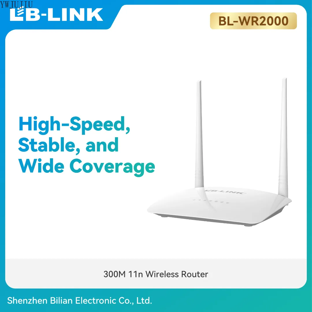 Routeur Wi-Fi Sans Fil LB-Link BL-WR2000 – 300Mbps, 4 Ports LAN, Fréquence 2.4GHz