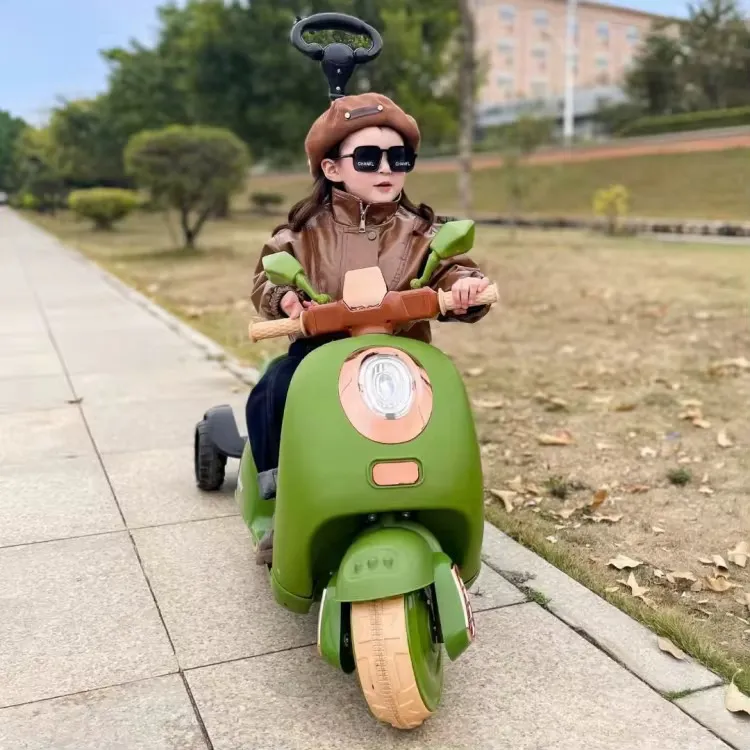 🛵 Moto Électrique Vintage Enfant – Harmony Style