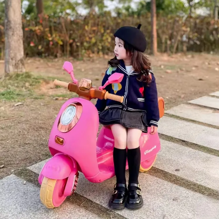 🛵 Moto Électrique Vintage Enfant – Harmony Style