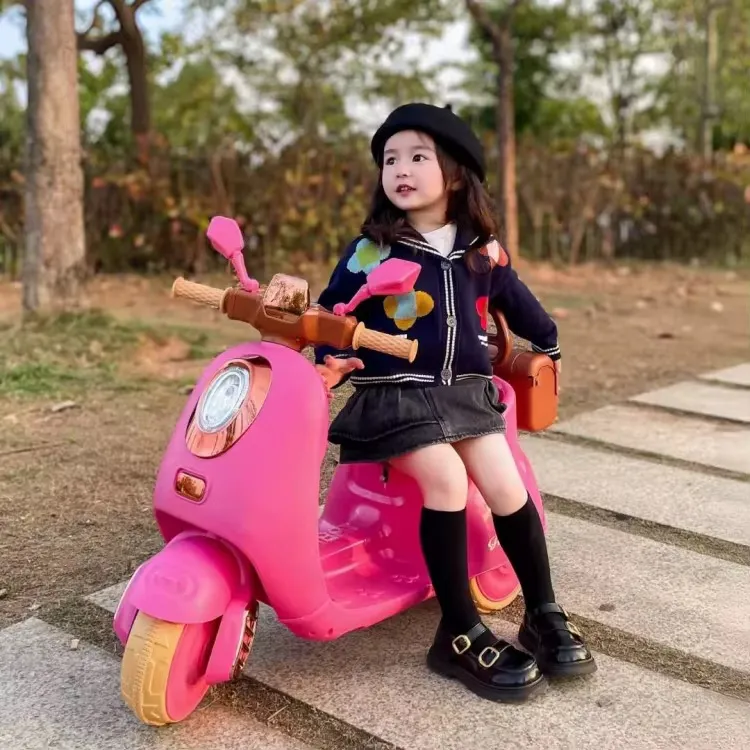 🛵 Moto Électrique Vintage Enfant – Harmony Style