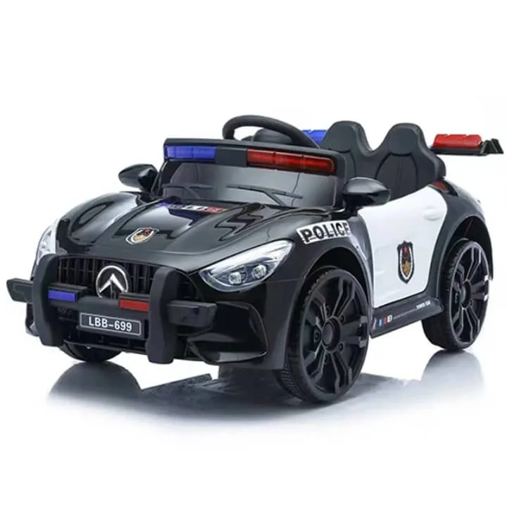 Voiture de Police Électrique – Modèle NZ8891 (version noire)