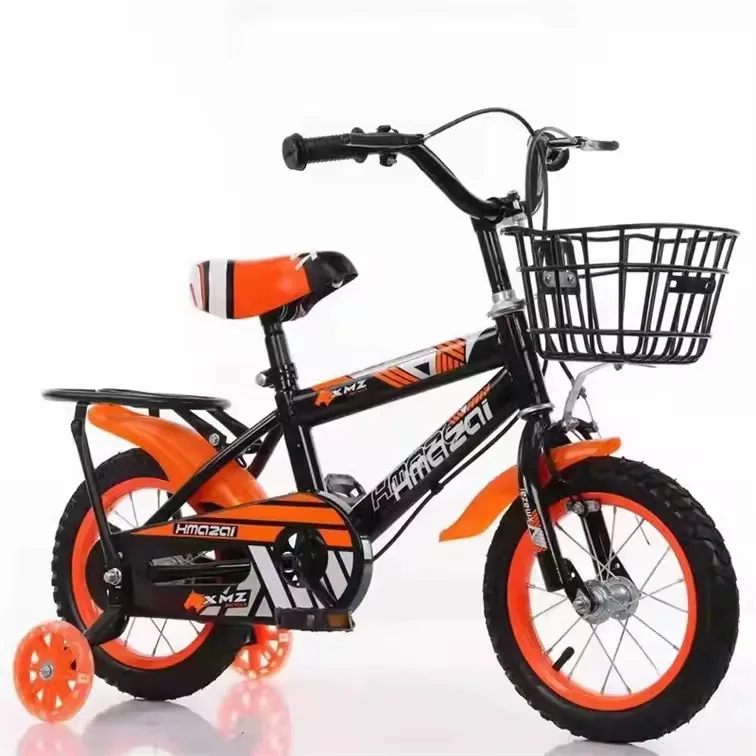 🚲 Vélo Enfant 16 pouces – Modèle Mixte avec Panier Avant – Couleurs Variées et Roues Stabilisatrices