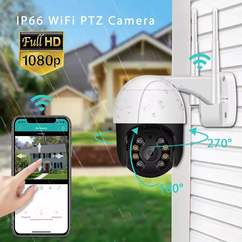 Caméra Solaire ICSEE 360° – WiFi, 1080P HD, Vision Nocturne, Audio Bidirectionnel, Grand Angle, PTZ Intelligente