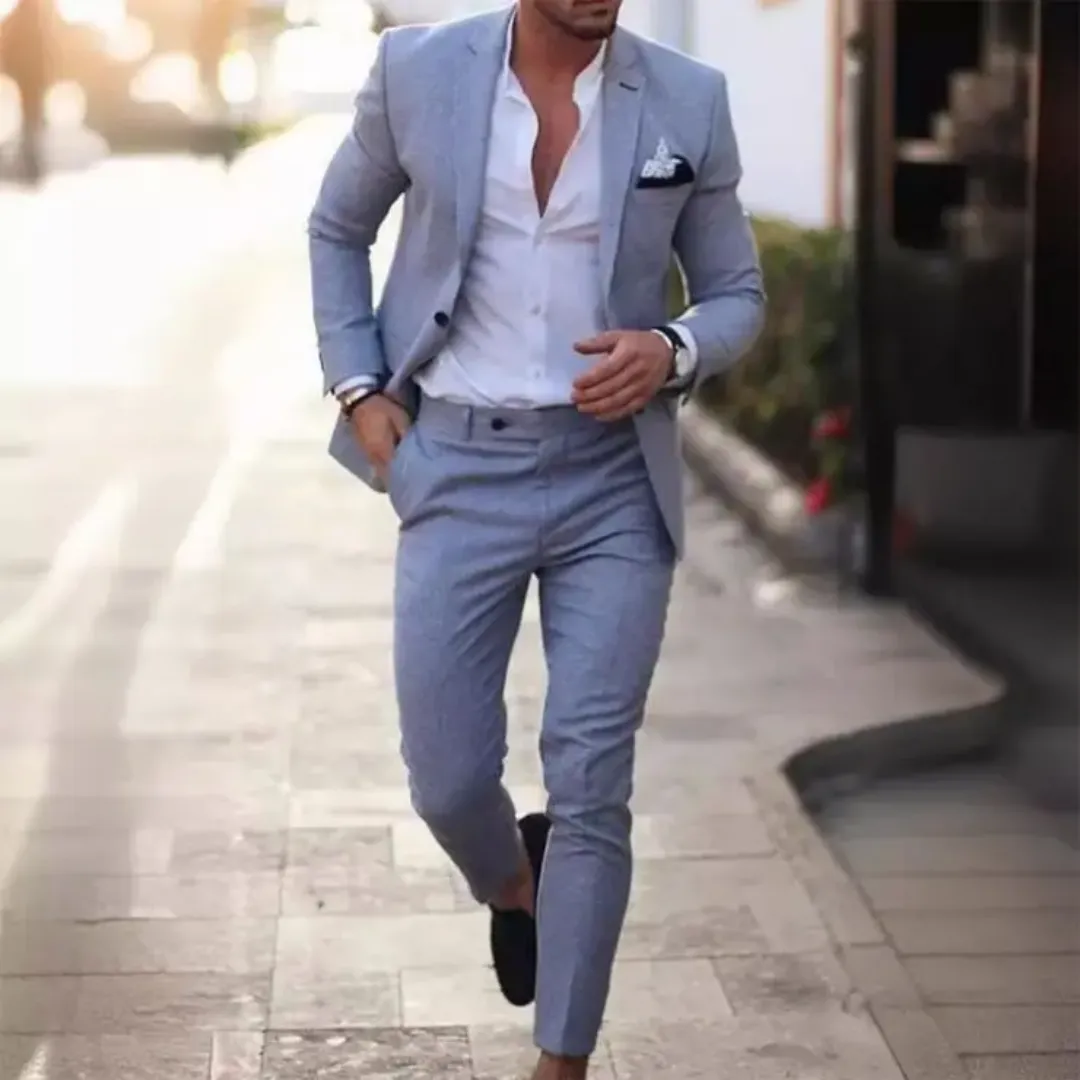 Costume Homme Slim Fit – Bleu Royal Élégant