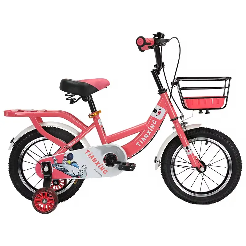 Vélo Enfant 3 à 10 ans avec Roulettes – Cadre Léger, Panier Avant, Design Ludique