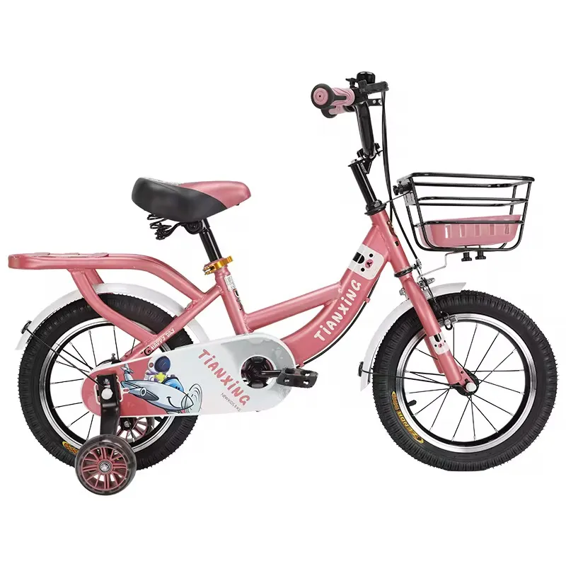 Vélo Enfant 3 à 10 ans avec Roulettes – Cadre Léger, Panier Avant, Design Ludique