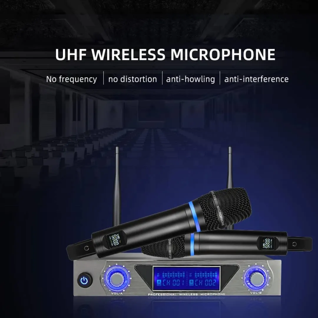 🎤 Micro Sans Fil Professionnel VM200 – Double Micro USB Rechargeable