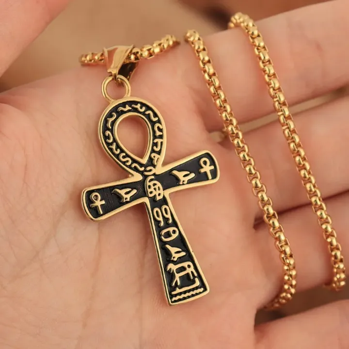 Collier Croix Ankh Égyptienne – Symbole de Vie et de Puissance Spirituelle