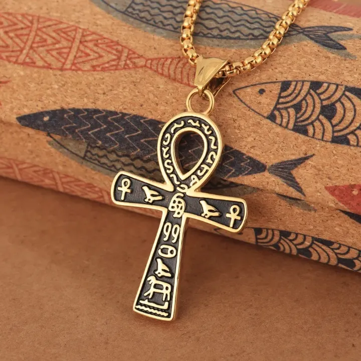 Collier Croix Ankh Égyptienne – Symbole de Vie et de Puissance Spirituelle