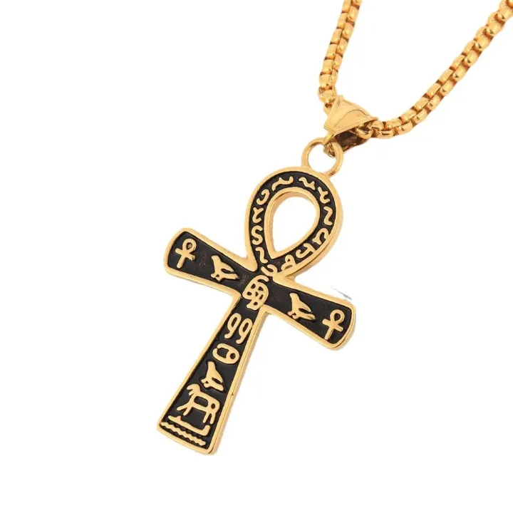 Collier Croix Ankh Égyptienne – Symbole de Vie et de Puissance Spirituelle