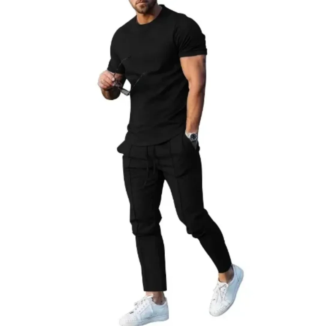 Ensemble de Survêtement Homme Casual – Haut Manches Longues & Pantalon Ajusté