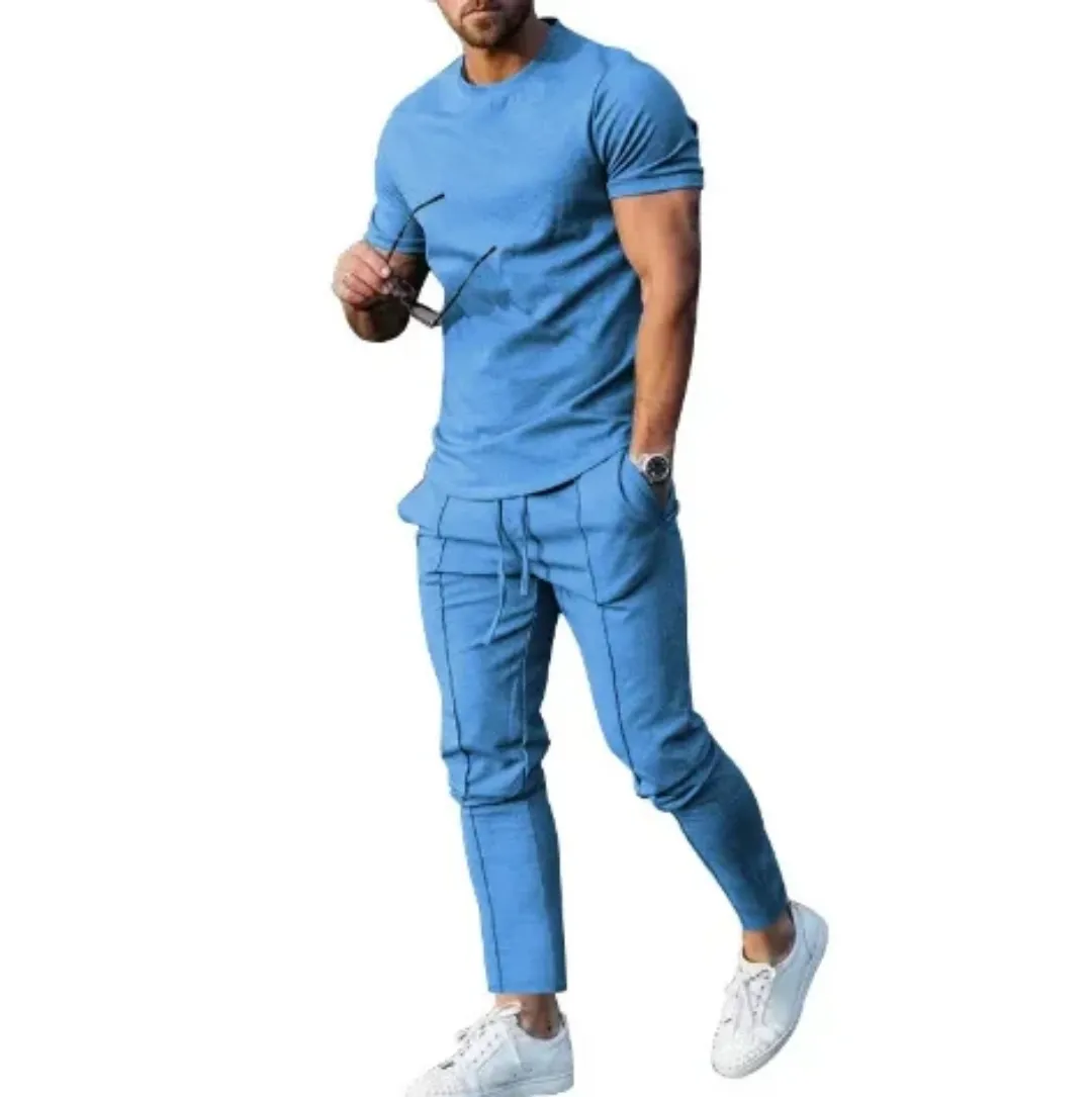 Ensemble de Survêtement Homme Casual – Haut Manches Longues & Pantalon Ajusté