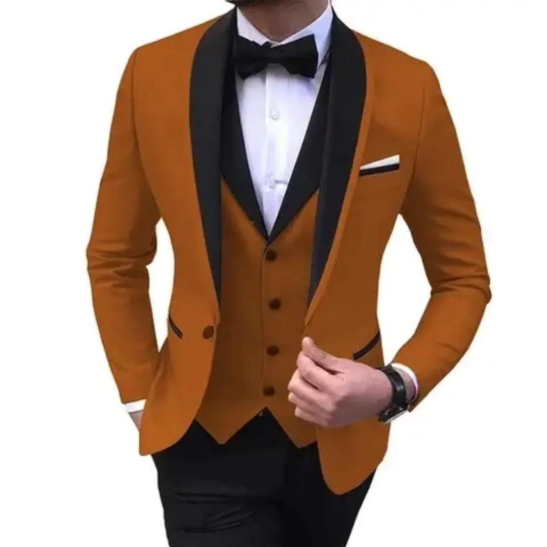 Costume Homme 3 Pièces Bleu Turquoise – Élégance avec Nœud Papillon