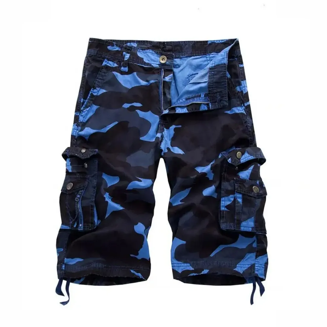Short Cargo Camouflage Homme – Multipoches et Style Militaire