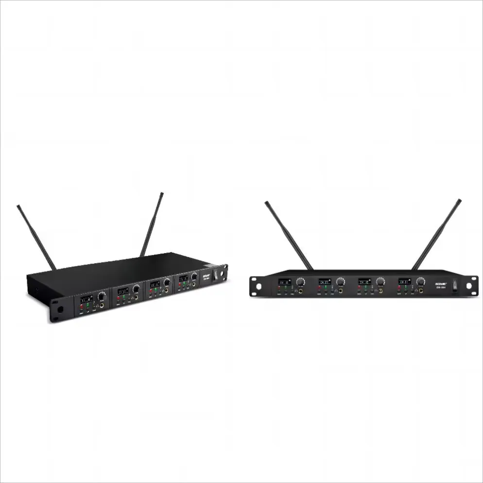 Système de Retour In-Ear Sans Fil – 6 Récepteurs UHF, 16 Canaux, Affichage LCD, Transmission FM Mono