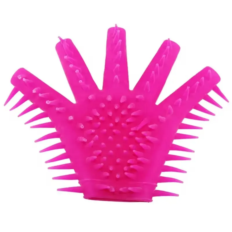 Gant de Massage Intime en Silicone – Stimulation Douce, Accessoire pour Jeux Sensuels et Relaxation