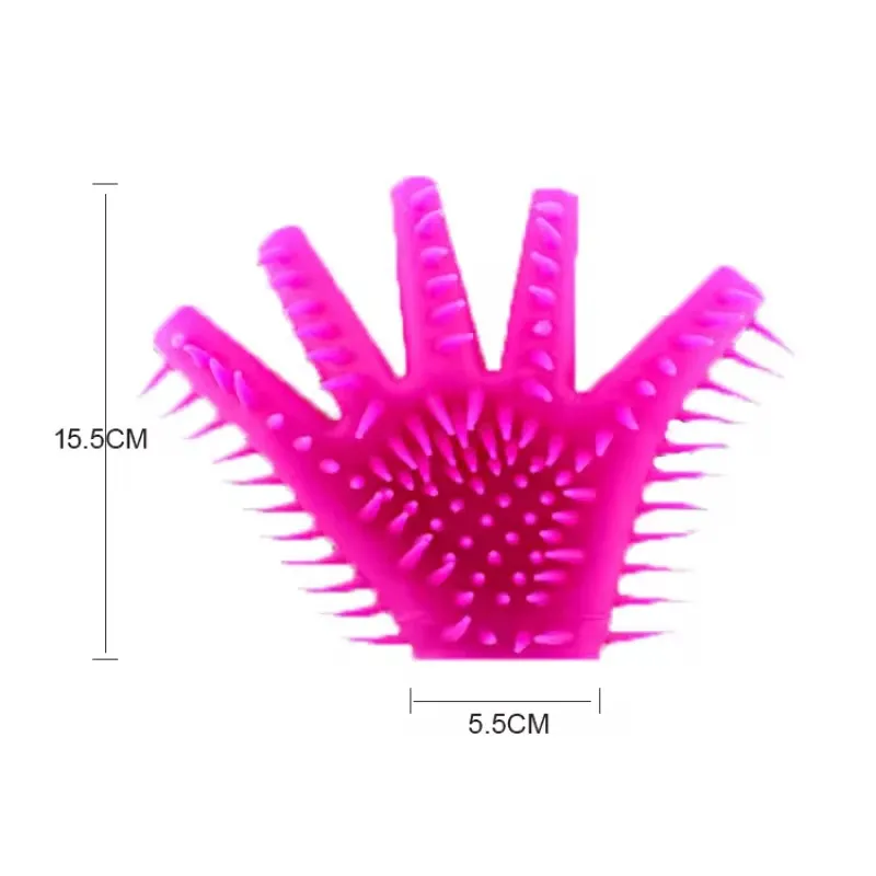 Gant de Massage Intime en Silicone – Stimulation Douce, Accessoire pour Jeux Sensuels et Relaxation