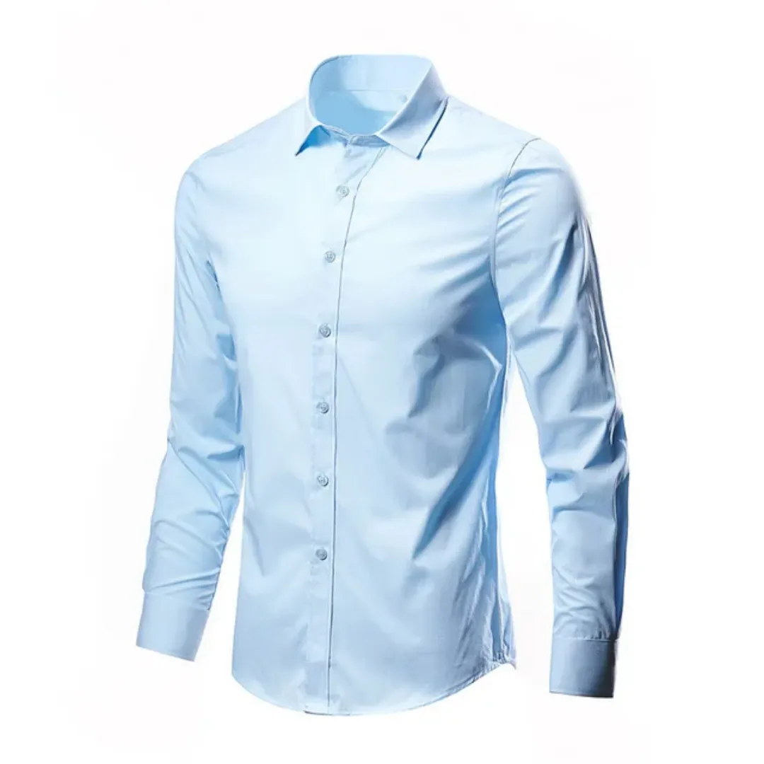 Chemise Classique Homme à Manches Longues – Coupe Ajustée