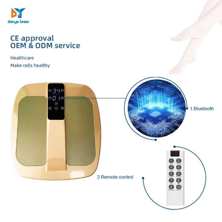 Plateforme de Massage Terahertz avec Ceinture Chauffante – Thérapie Quantique 5G, Soulagement Complet Pieds & Dos