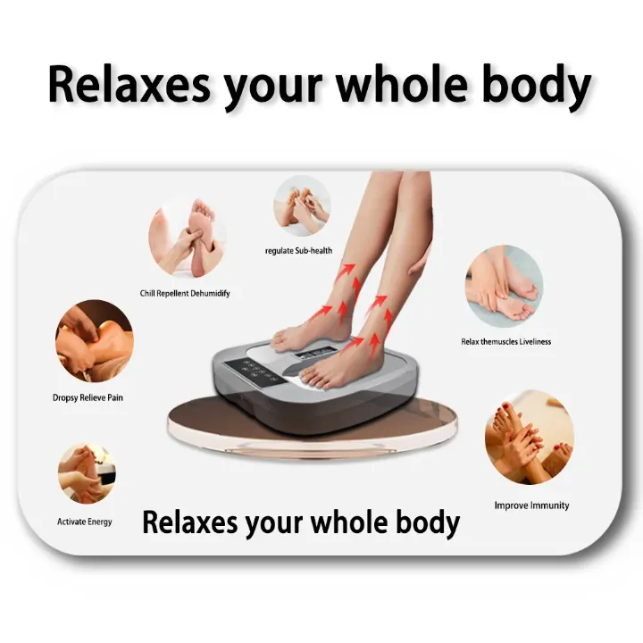 Plateforme de Massage Terahertz avec Ceinture Chauffante – Thérapie Quantique 5G, Soulagement Complet Pieds & Dos