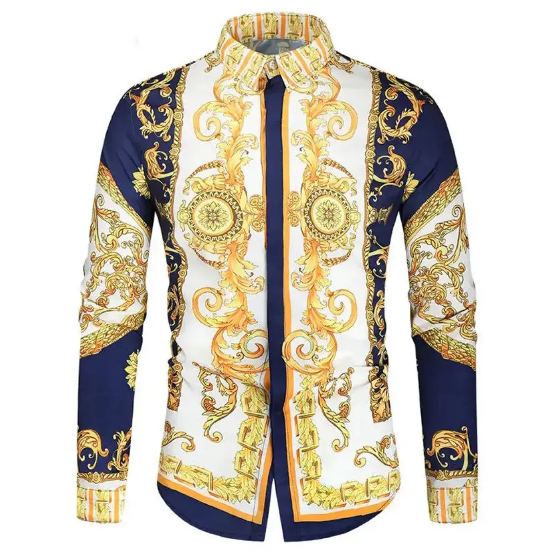 Chemise Homme Baroque Élégance Royale – Manches Longues