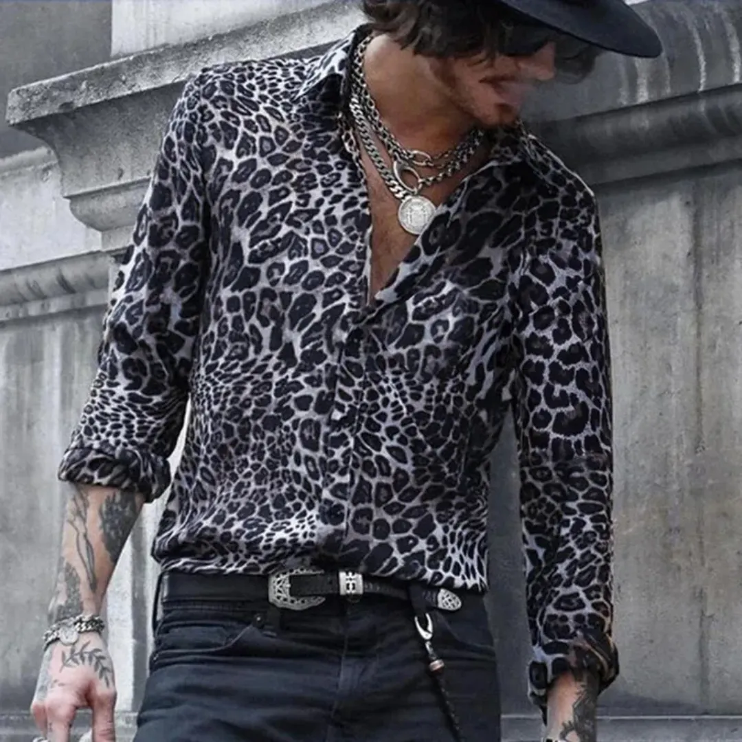 Chemise Léopard Homme – Look Rock & Sauvage