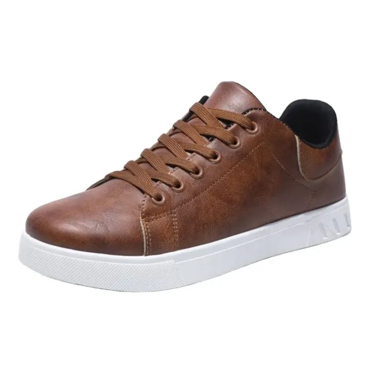Chaussures Homme en Cuir Décontractées – Confort Premium, Style Élégant à Lacets – Marron ou Noir