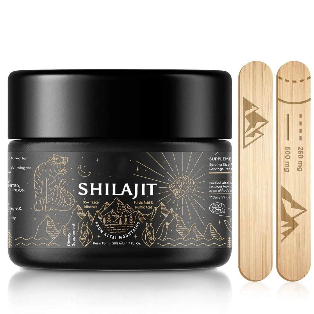 Résine de Shilajit Pure de l’Himalaya – Complément Alimentaire Tonifiant et Immunitaire – 30g
