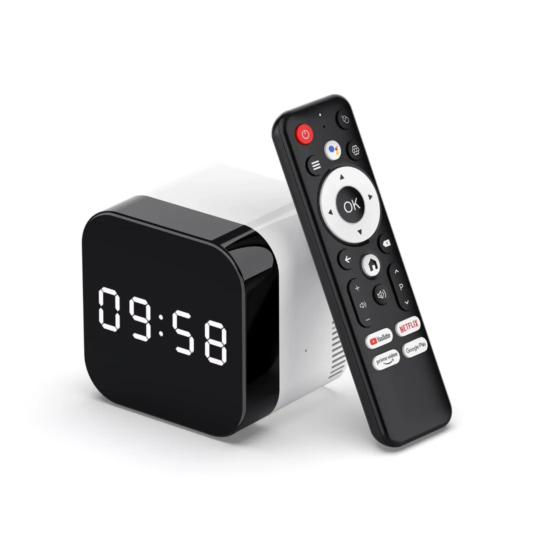 H96 Max H728 – Box TV Android avec Horloge Digitale