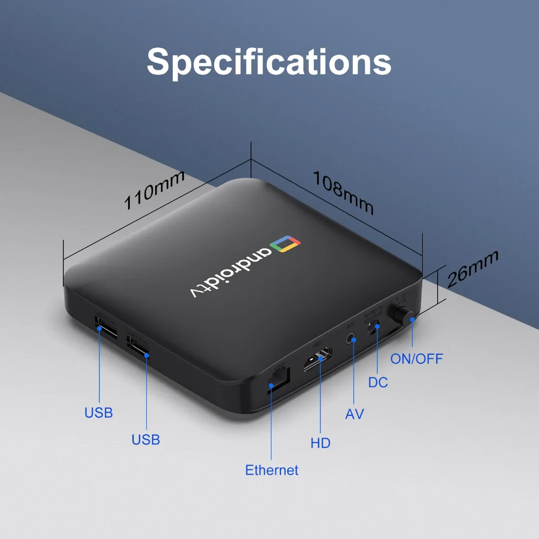 H96 Max S905L3 – TV Box Android 14.0 avec Commande Vocale Bluetooth