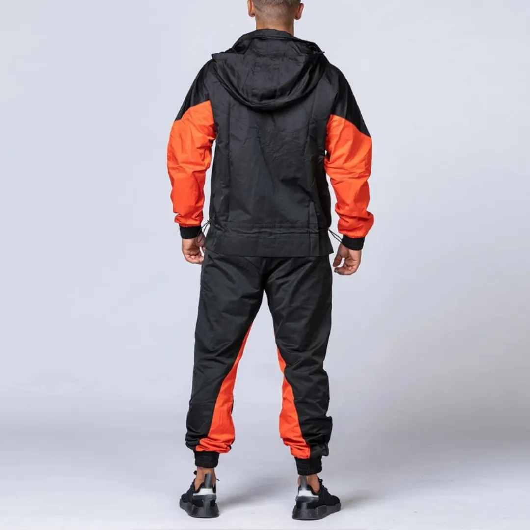 Ensemble "Storm Runner" – Survêtement Homme Noir & Orange