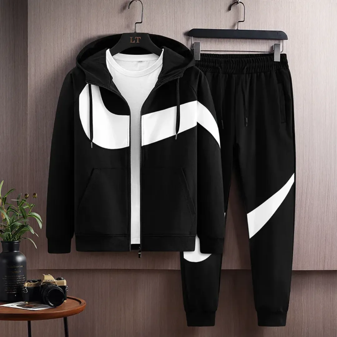 Ensemble Survêtement Homme Bicolore – Veste à Capuche + Jogging